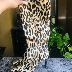 Jimmy Choo Calf hair leopard boots